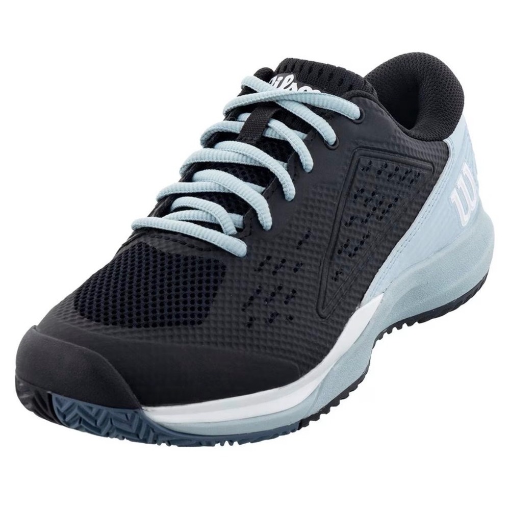 Wilson Rush Pro Ace Tennis Shoes Black Blue Mens 10.5 Womens 12